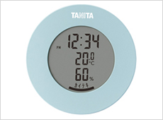 タニタ　デジタル温湿度計　ライトブルー