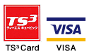 TS3、VISA、MasterCard、JCB